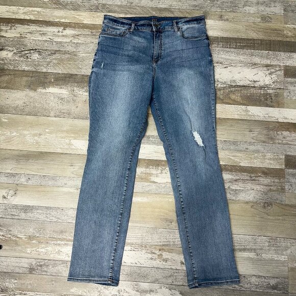 Kut from the Kloth Women's High Rise Boyfriend Medium Wash Jeans Size 14 - Picture 1 of 9